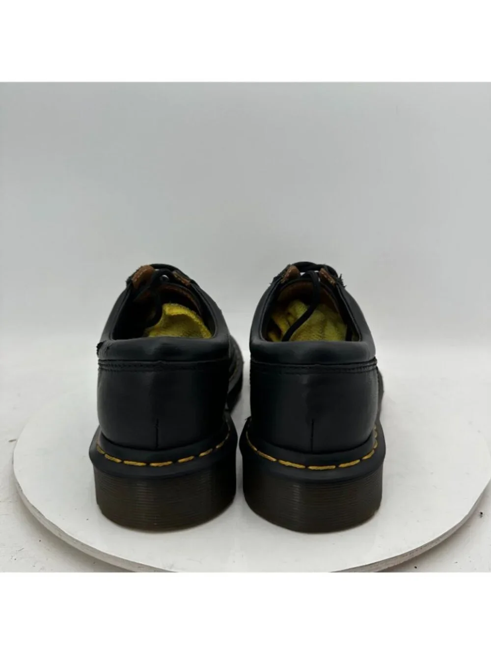 Dr. Martens 8053 Quad Men Size 6 Black Polished Smooth leather 5 Eye Derby Shoes